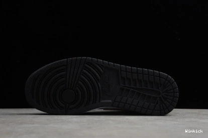 Air 852542-007 Jordan 1 Mid Black White Patent Gold 1028